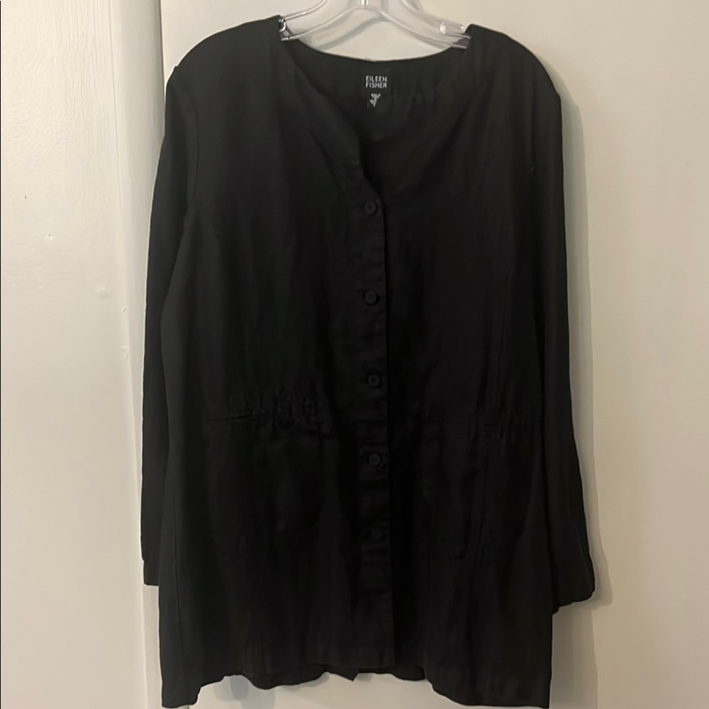 Eileen Fisher Black Women's Top